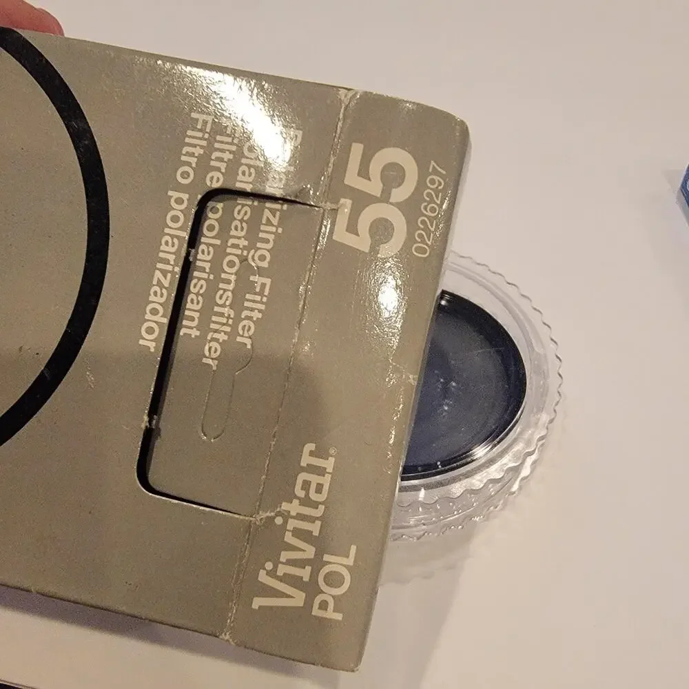 Vivitar 55mm Polarizing Filter POL 0226297 Black Camera Photo Lens Non-Reflex